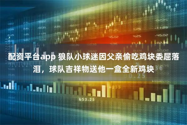 配资平台app 狼队小球迷因父亲偷吃鸡块委屈落泪，球队吉祥物送他一盒全新鸡块